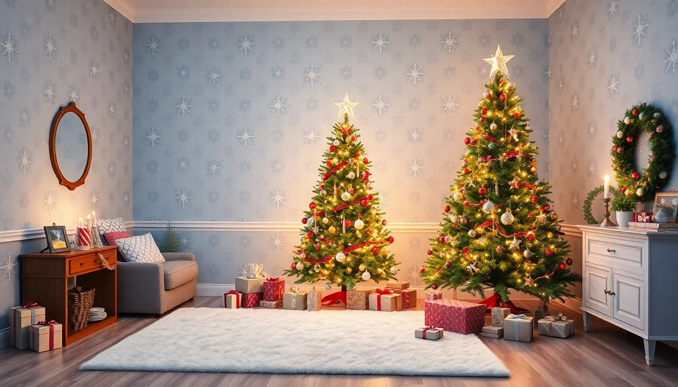 30 Elegant Christmas Wallpaper Ideas That Will Make Your Home Shine This Holiday Season!